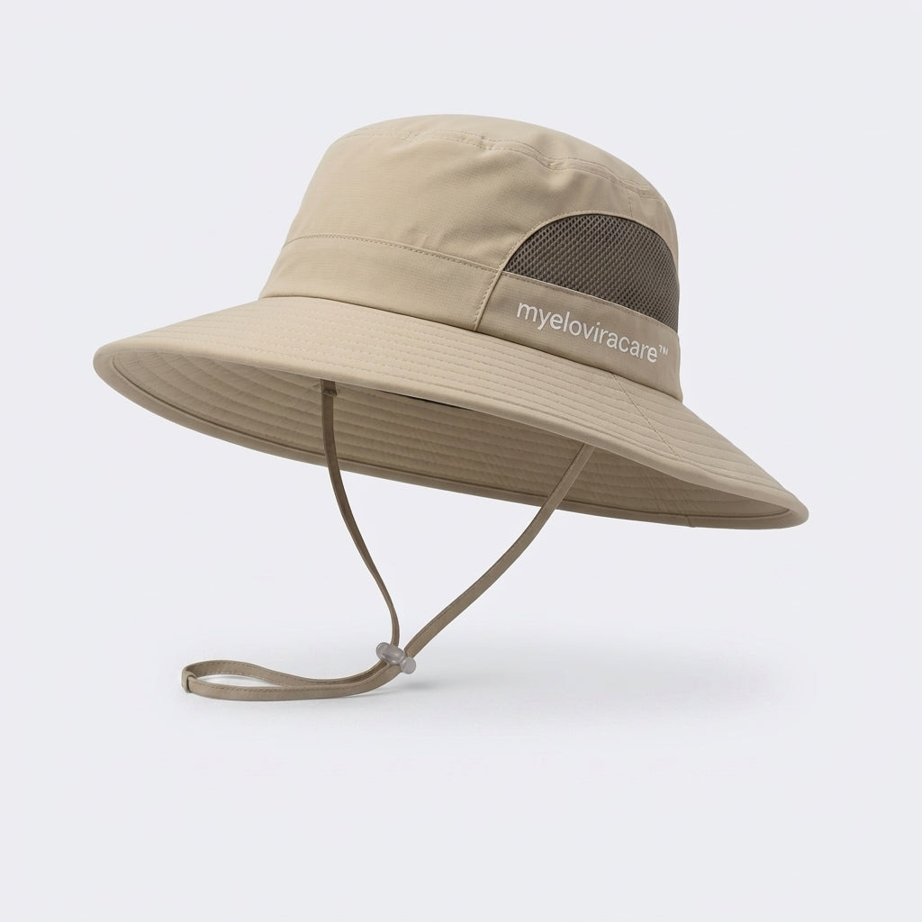 myeloviracare™ Sunshield Adventure Hat – UPF 50+ Lightweight Outdoor Protection Hat