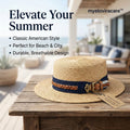myeloviracare™ Coastal Breeze Straw Fedora Hat