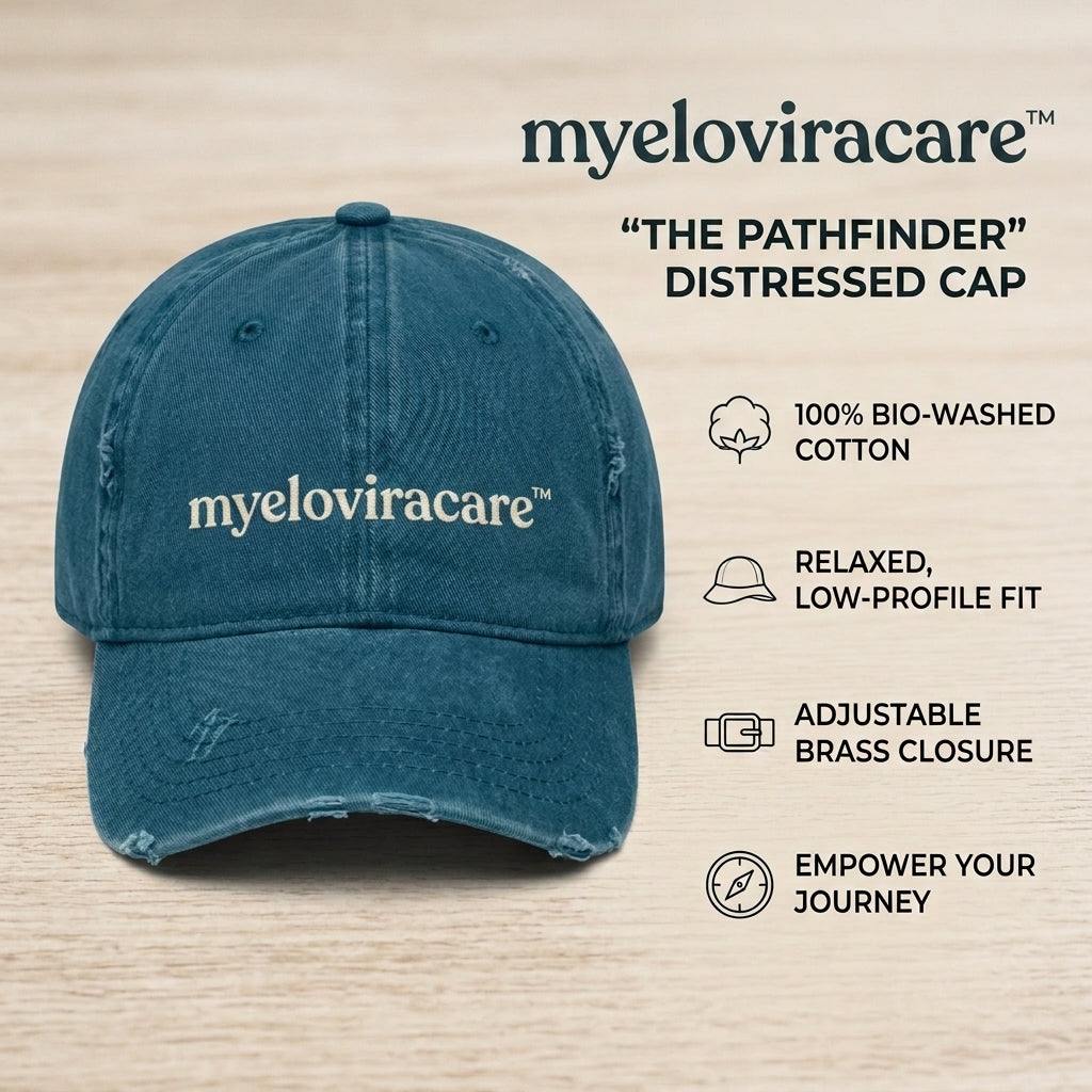 myeloviracare™ The Pathfinder Distressed Cap – Vintage Washed Everyday Adventure Hat The Pathfinder™ Distressed Cap – Vintage Washed Everyday Adventure Hat