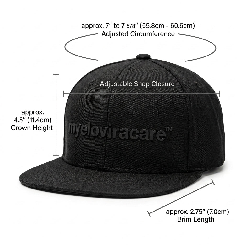 myeloviracare™ Streetwise 7-Panel Snapback Cap