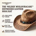 myeloviracare™ The Wilder – Handcrafted Distressed Leather Hogg Hat