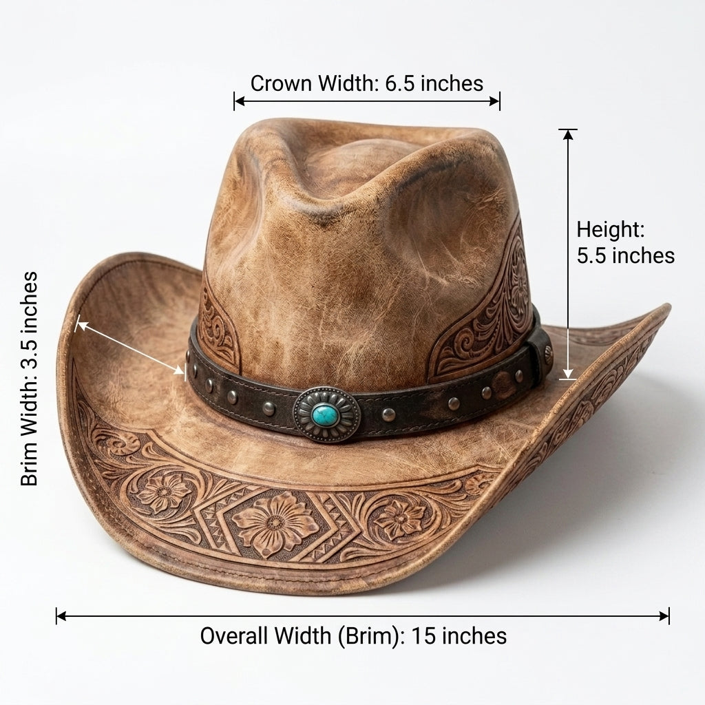 myeloviracare™ The Wilder – Handcrafted Distressed Leather Hogg Hat