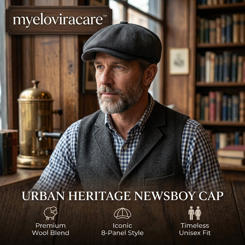 myeloviracare™ Heritage Herringbone Wool Cap