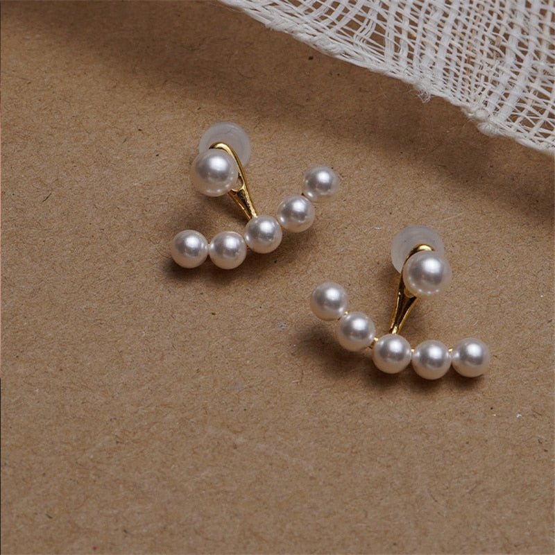Simple Black White Irregular Polyhedron Pendant Small Earrings 2026 New Girl Unusual Earrings Fashion Korean Jewelry For Woman