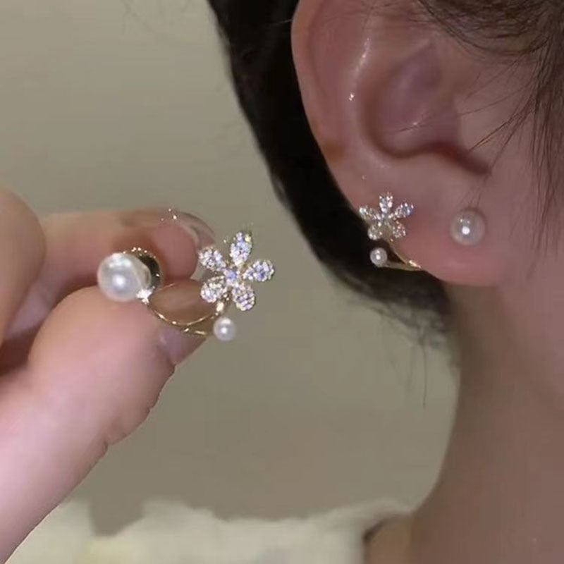 Simple Black White Irregular Polyhedron Pendant Small Earrings 2026 New Girl Unusual Earrings Fashion Korean Jewelry For Woman